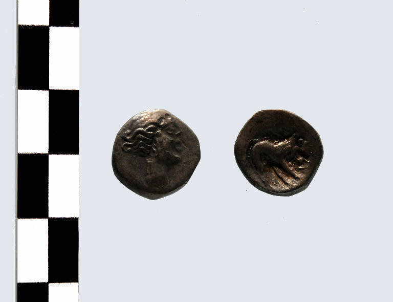 moneta, Arslan Tipo XIV - CULTURA CELTICA (seconda metà sec. II a.C.)