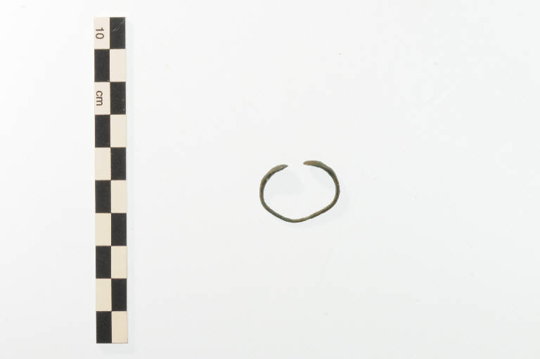 anello digitale, a testa di serpe - periodo romano (seconda metà sec. I d.C.)