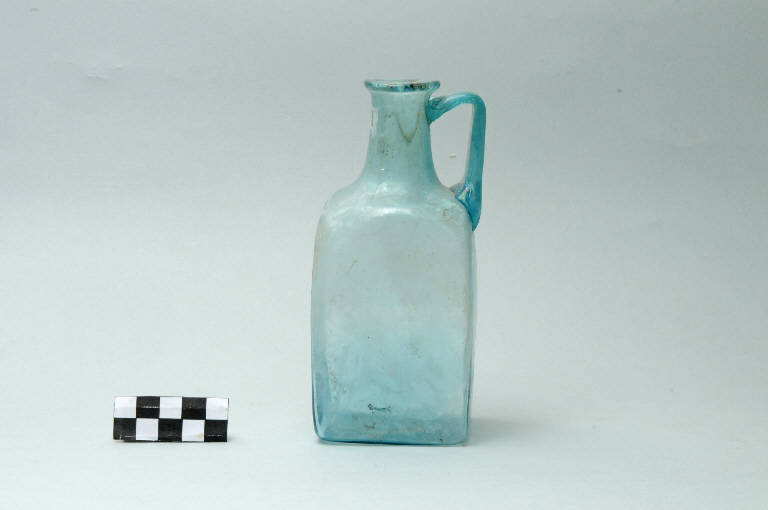 bottiglia monoansata, Isings 50b - periodo romano (secc. I/II d.C.)