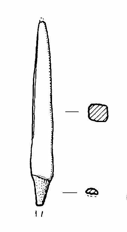 cuspide di freccia, Pape, tipo E (Bronzo Medio I)