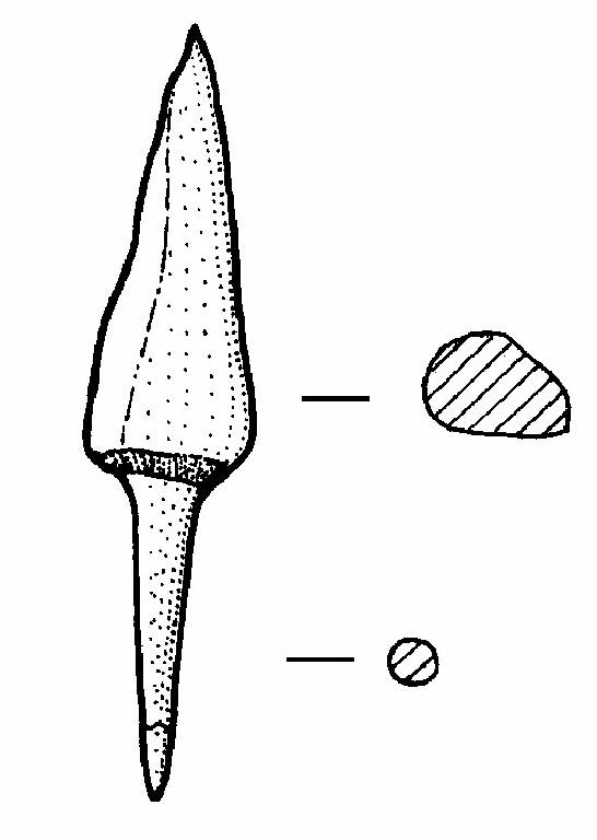 cuspide di freccia, Pape, tipo E (Bronzo Medio I)