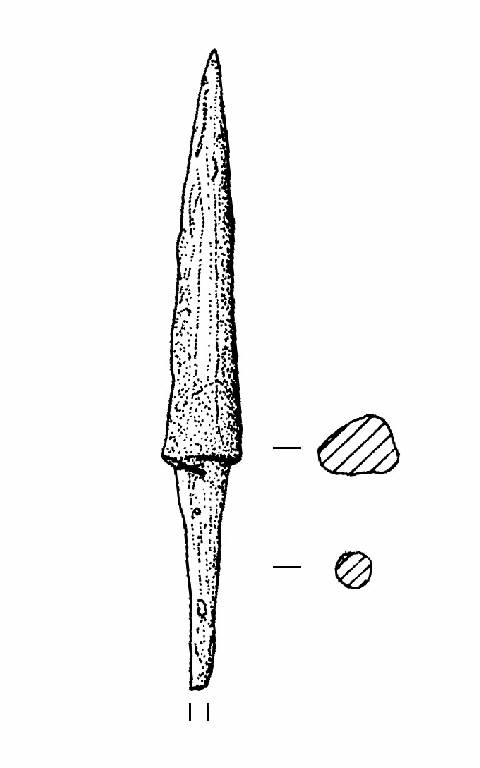 cuspide di freccia, Pape, tipo E (Bronzo Medio II)