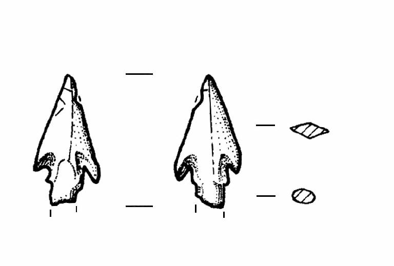 cuspide di freccia, Pape, tipo D (Bronzo Medio II)