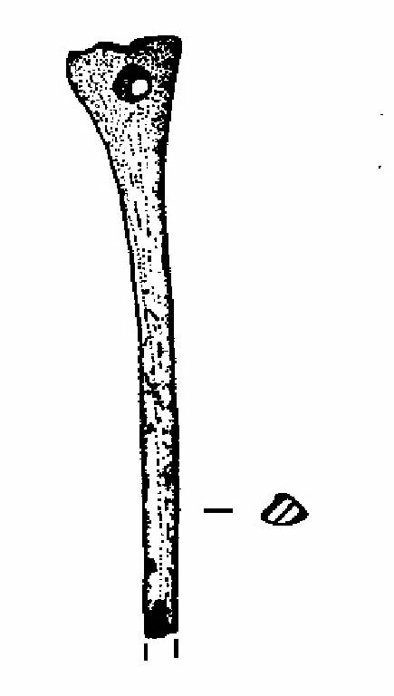 punta con prossimale forato (Bronzo Medio I)