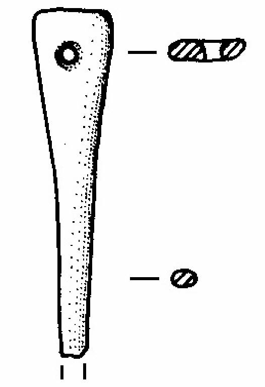 punta con prossimale forato (Bronzo Medio I)