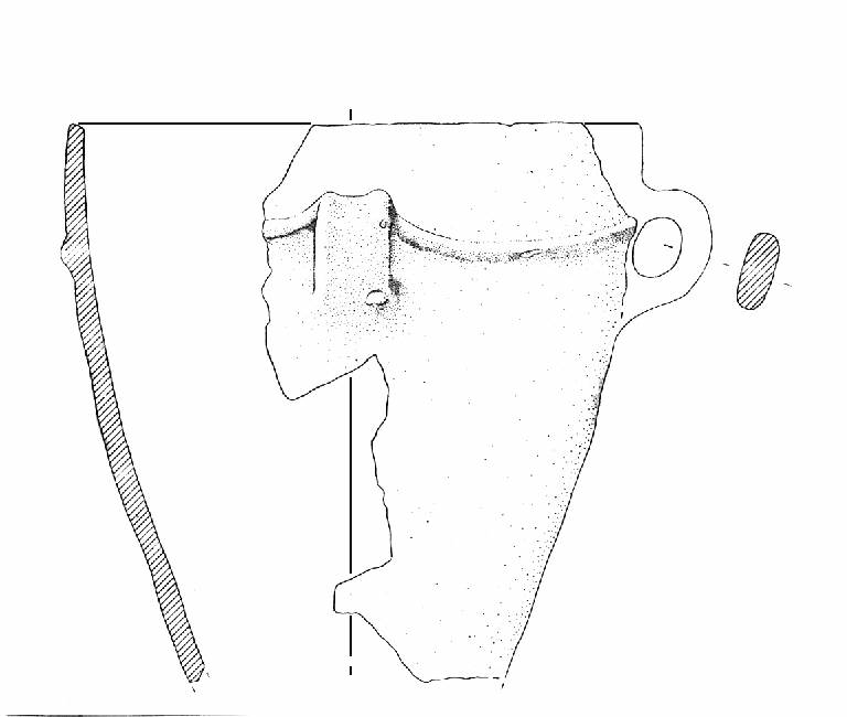 vaso troncoconico ansato (Bronzo Antico IA)