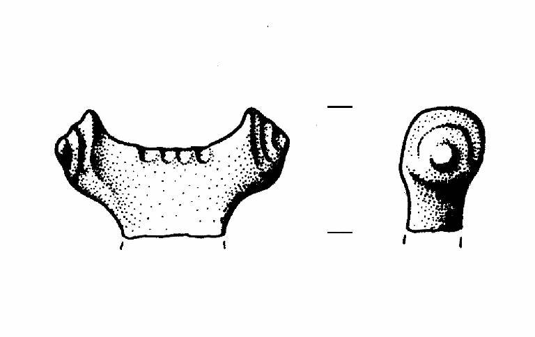 ansa falcata con espansioni coniche (Bronzo Medio II)