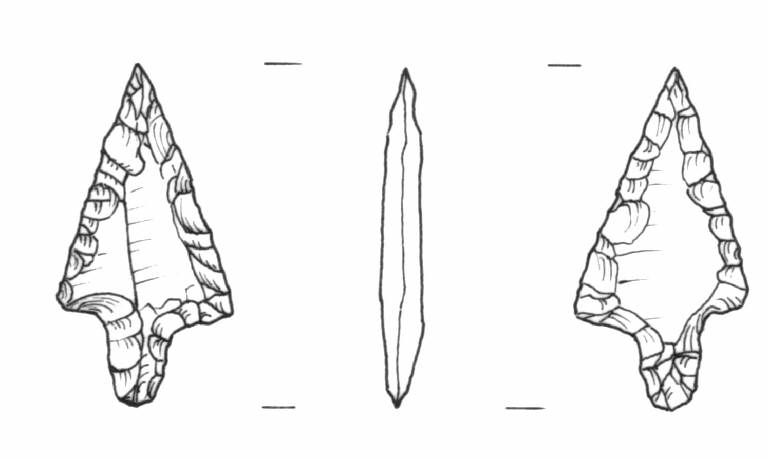 cuspide di freccia, Bagolini, tipo F1Ba (Bronzo Antico)