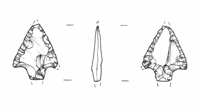 cuspide di freccia, Bagolini, tipo F1Ba (fine Bronzo Antico)
