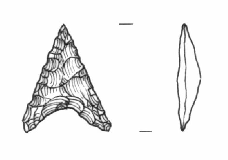 cuspide di freccia, Bagolini, tipo F2Ab (Bronzo Antico)