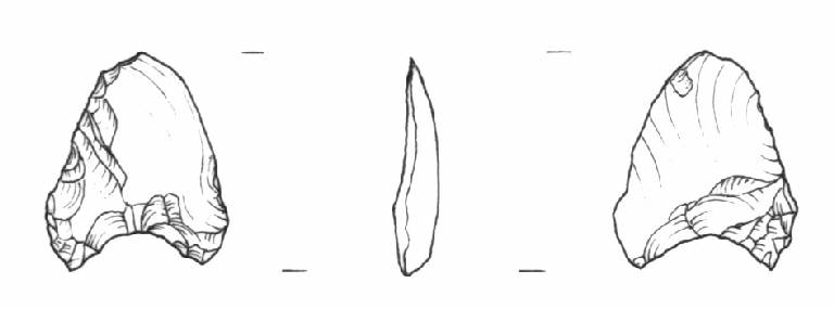 cuspide di freccia, Bagolini, tipo F2Aa (Bronzo Antico)