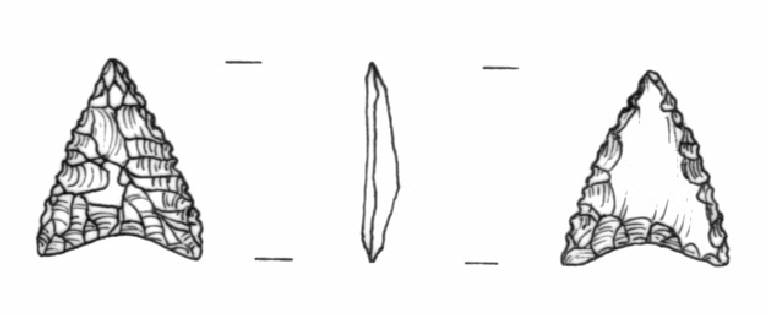 cuspide di freccia, Bagolini, tipo F2Aa (fine Bronzo Antico)