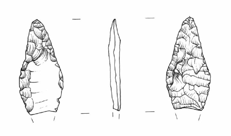 cuspide di freccia, Bagolini, tipo F1Ca (Bronzo Antico)