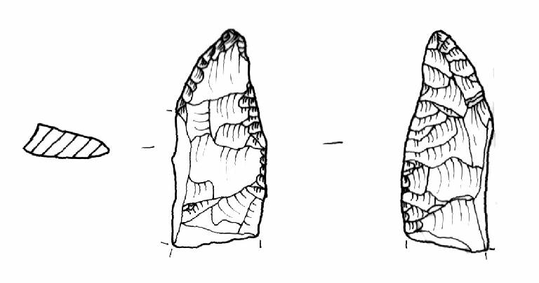 punta foliata, Bagolini, variante tipo F3Ac (Bronzo Antico/ Medio)