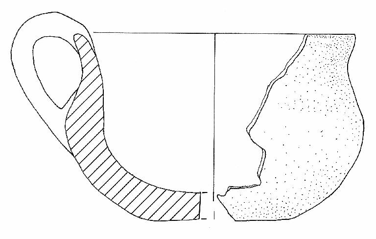 tazza a profilo sinuoso (Bronzo Antico II)
