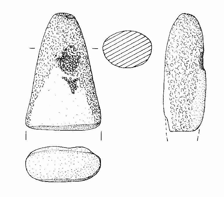 ascia di anfibolite riutilizzata come lisciatoio? (fine Neolitico/ età del Rame)