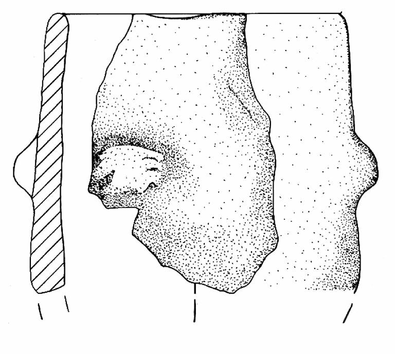 olla/ boccale a corpo cilindrico (Bronzo Antico IA)