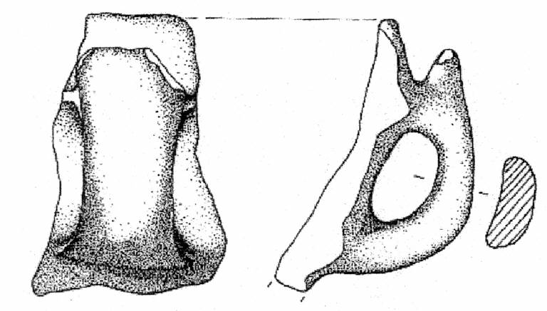 ansa con appendice asciforme di tazza (Bronzo Medio I)