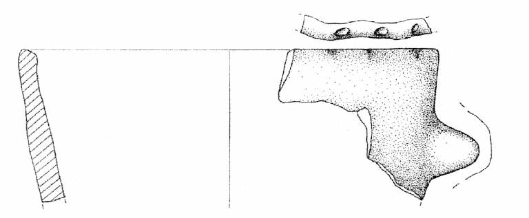 vaso a corpo troncoconico a profilo rettilineo (Bronzo Medio I)