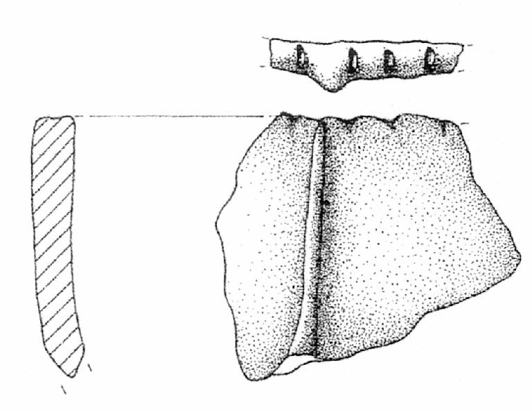 vaso a corpo troncoconico a profilo rettilineo (Bronzo Medio I)
