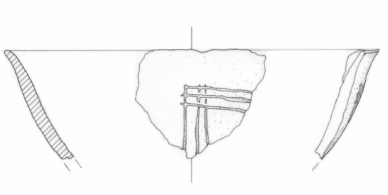 scodella emisferica, stile "Barche di Solferino" (Bronzo Antico II)