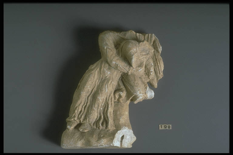 Scena di ratto: Zeus e Ganimede (metopa a rilievo) - Magnogreco