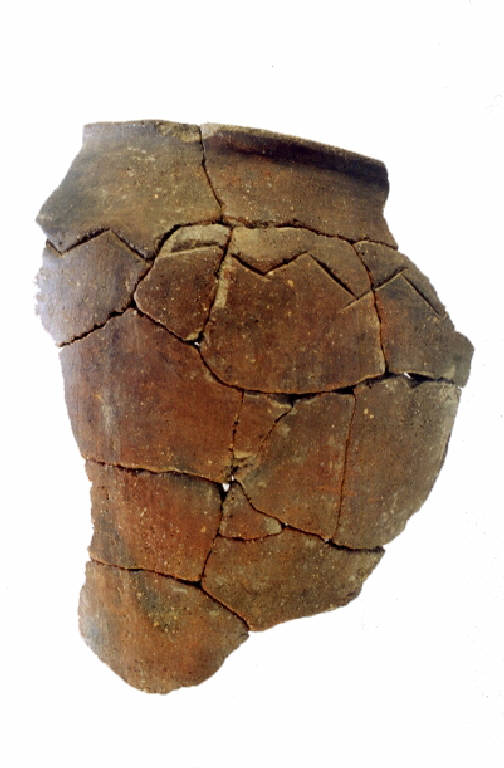 olla troncoconica/forma parzialmente ricostruibile - cultura ligure (Media Età del Ferro)