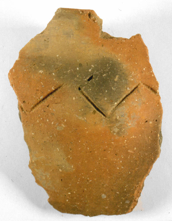 olla ovoide/forma parzialmente ricostruibile - cultura ligure (Seconda Età del Ferro)