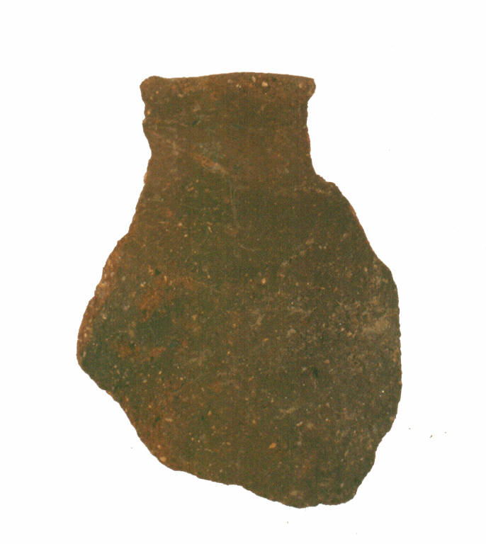 olletta ovoide/forma parzialmente ricostruibile - cultura ligure (Media Età del Ferro)