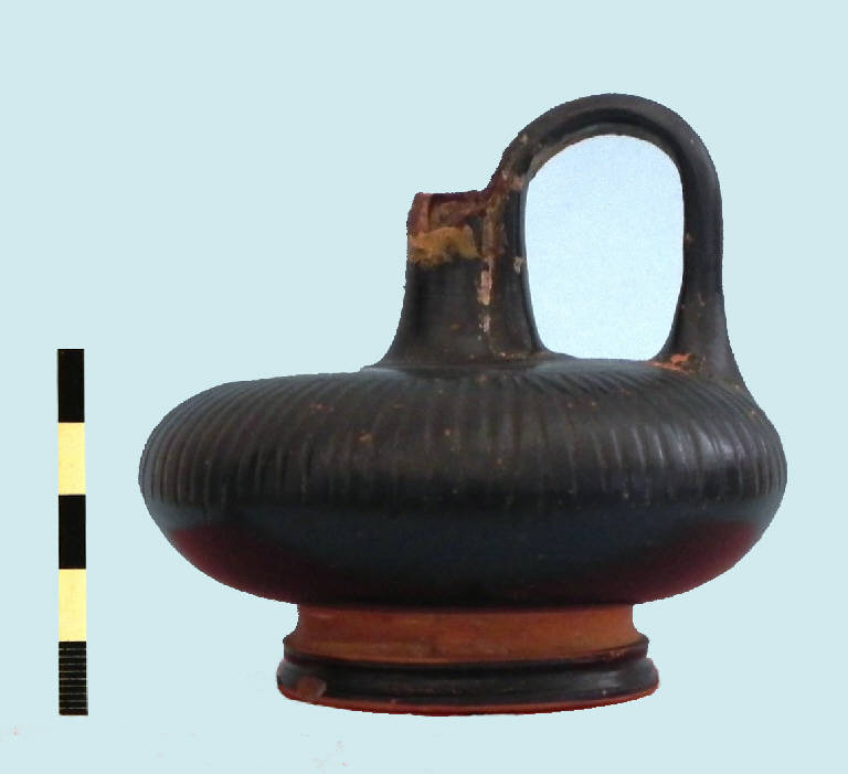 lekythos, Morel tipo 5413 - ambito tarantino (seconda metà sec. IV a.C.)