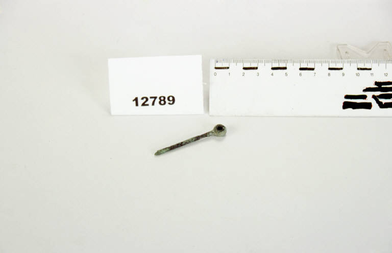 elemento in bronzo, forse da toeletta - prima età del ferro (G II B) (prima metà sec. VI a.C.)