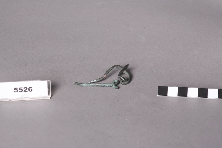 fibula ad arco serpeggiante - cultura golasecchiana (prima età del Ferro)