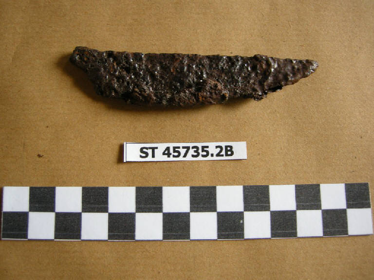 coltello a dorso diritto - cultura di Golasecca (fine/inizio secc. VII/ VI a.C.)