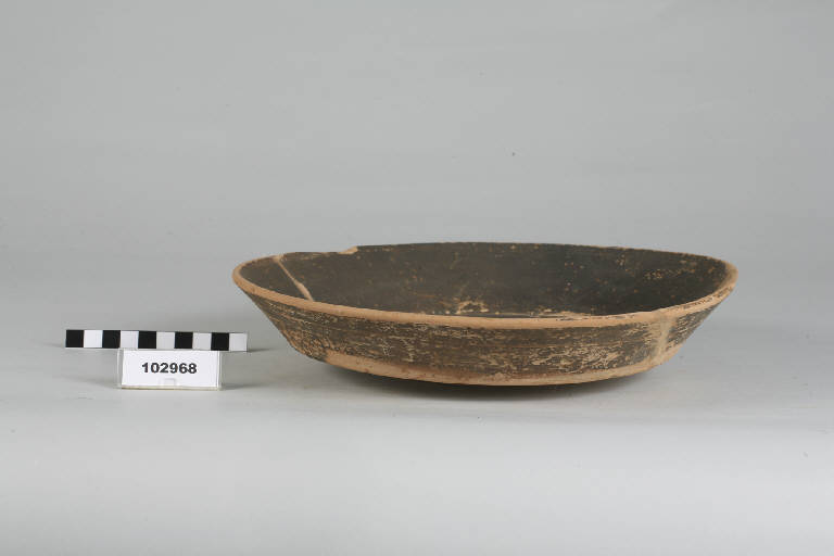 patera ad orlo svasato, Lamboglia 7/16, ceramica campana B - fase augustea (fine/inizio secc. I a.C. - I d.C.)