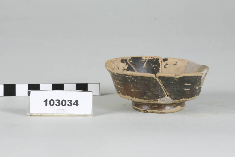 coppetta, Lamboglia 2, ceramica campana B - fase augustea (fine/inizio secc. I a.C. - I d.C.)