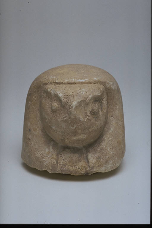 Testa di falco di Kebehsenuf (COPERCHIO DI CANOPO) - produzione egizia (secc. VIII/ VII a.C.)