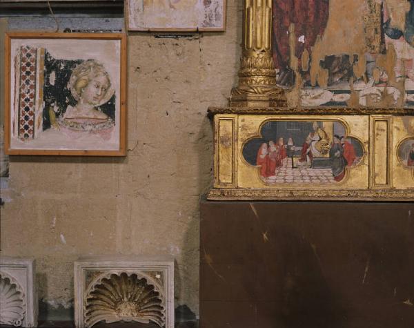 Orvieto dentro l'immagine. Orvieto - Museo dell'Opera del Duomo (?) - Magazzino - Affreschi - Sculture