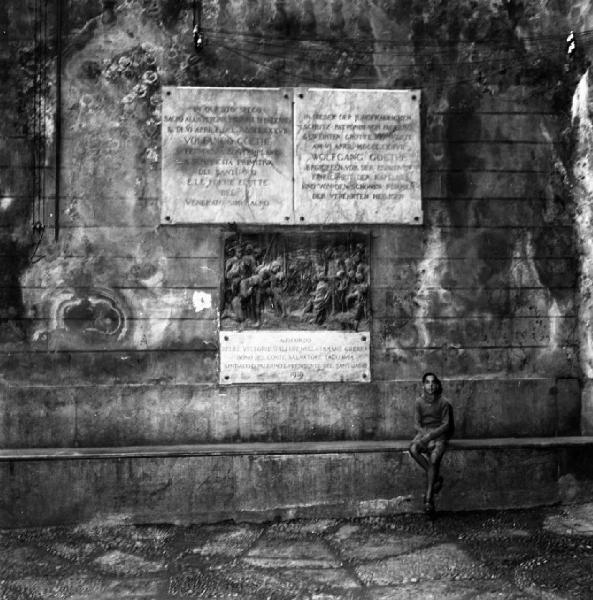 Italia del Sud. Palermo - santuario di Santa Rosalia - lapidi dedicatorie