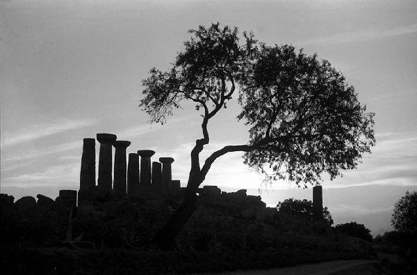 Italia del Sud. Sicilia - Valle dei Templi - tempio di Ercole