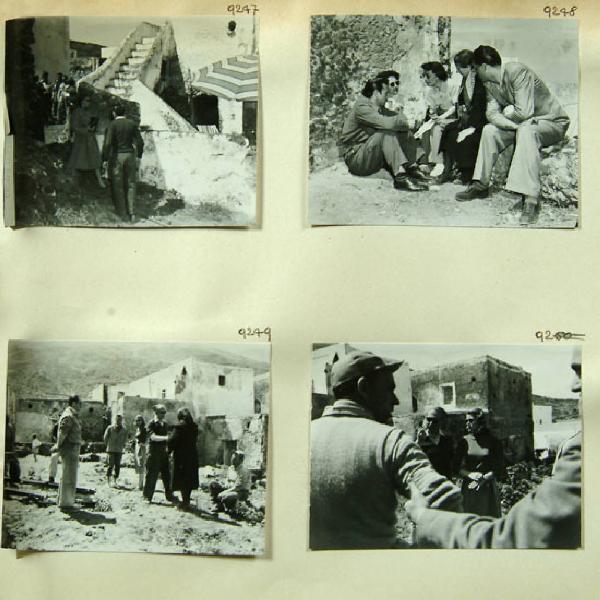 Provini a contatto. Italia del Sud - Isola di Stromboli - Set del film "Stromboli, terra di Dio" di Roberto Rossellini con Ingrid Bergman