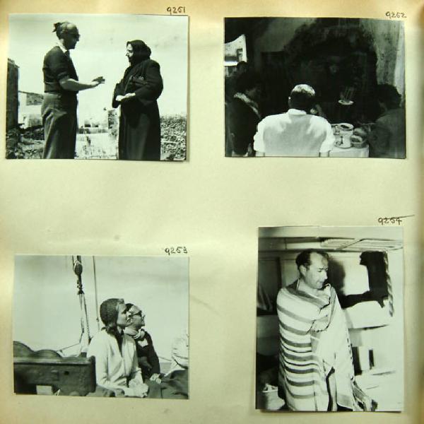 Provini a contatto. Italia del Sud - Isola di Stromboli - Set del film "Stromboli, terra di Dio" di Roberto Rossellini con Ingrid Bergman