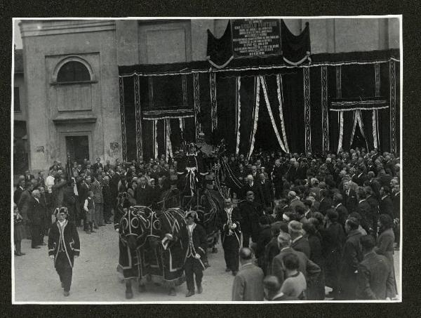 Lombardia - Funerale di Angelo Fontana Cavaliere del Lavoro