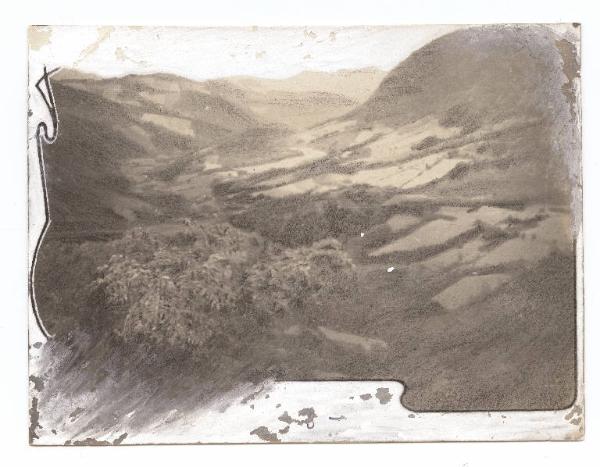 Guerra russo-giapponese - Russia - Manciuria - Valle coltivata vista dall'alto del colle Ufanguan anche detto Motienlin