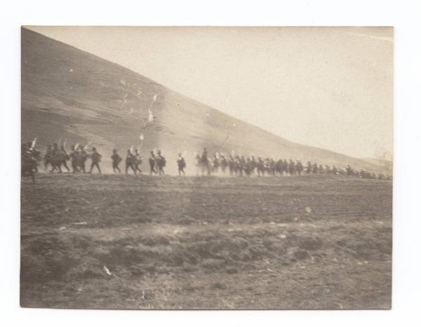 Guerra russo-giapponese - Russia - Manciuria - Liaoyang - Tiratori della Siberia Orientale dell'esercito russo in marcia nella pianura di Liaoyang