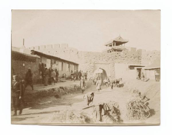 Guerra russo-giapponese - Russia - Manciuria - Liaoyang - Porta occidentale delle mura fortificate della città di Liaoyang