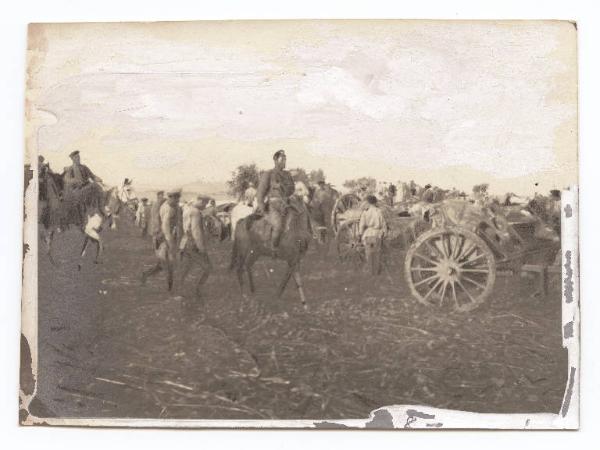 Guerra russo-giapponese - Russia - Manciuria - Soldati dell'esercito russo durante la ritirata da Liaoyang