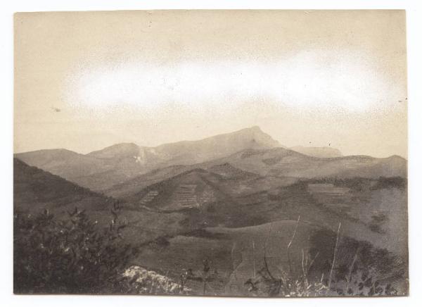 Guerra russo-giapponese - Russia - Manciuria - Kautaizì - Monte Laotalaza detto Picco dei Cervi visto da nord