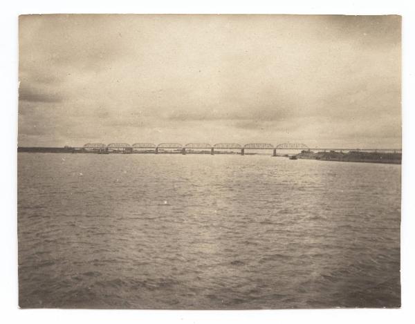 Guerra russo-giapponese - Russia - Manciuria - Harbin - Ponte sul fiume Sungari