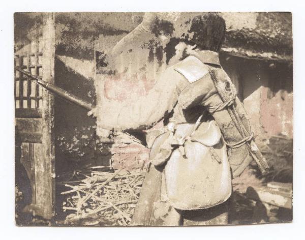 Guerra russo-giapponese - Ritratto maschile - Militare - Soldato russo Bolsciakov attendente del Tenente di Vascello Filippo Camperio - Russia - Manciuria