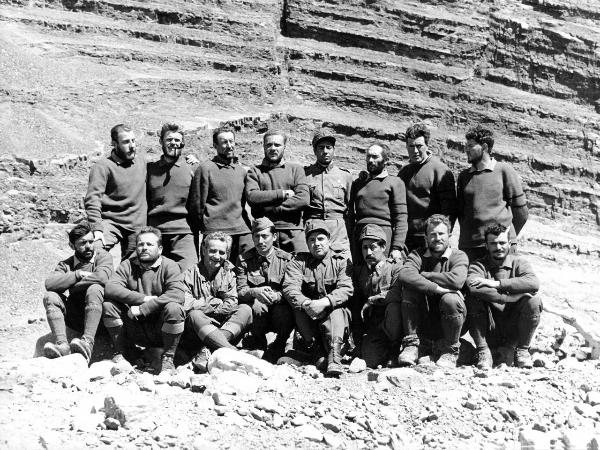 Ritratto di gruppo - Alpinisti - Bich, Jean - Barmasse, Gino - Carrel, Leonardo - Carrel, Marcello - Gobbi, Toni - Monzino, Guido - Monzino, Tullio - Nava, Piero - Pellissier, Camillo - Pession, Pacifico - Pession, Pierino